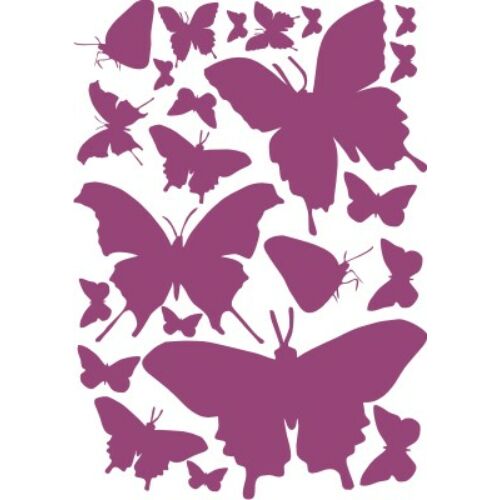 Falmatrica, faltetoválás - pillangók (A4)