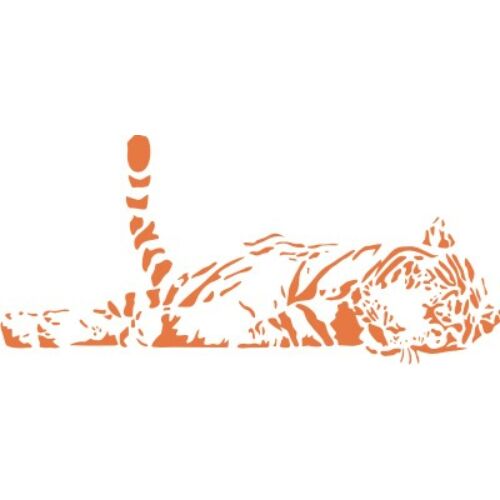 Falmatrica / faltetoválás - Alvó tigris 100x46 cm