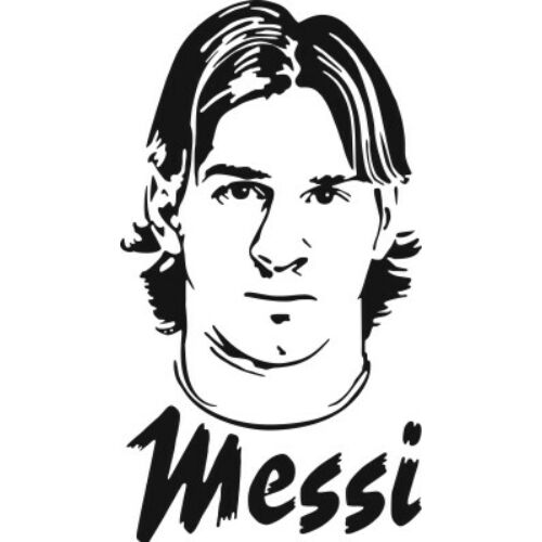 Falmatrica / faltetoválás - Messi, 47 x 84 cm