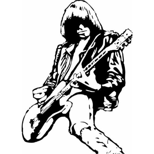 Falmatrica, faltetoválás - The Ramones, Johnny Ramone, 46 x 64 cm